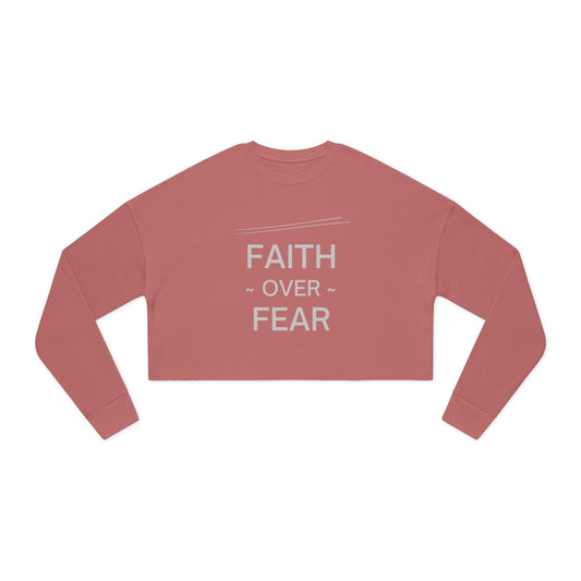 Faith Over Fear Sweatshirt - Christian Crewneck, 3 color options