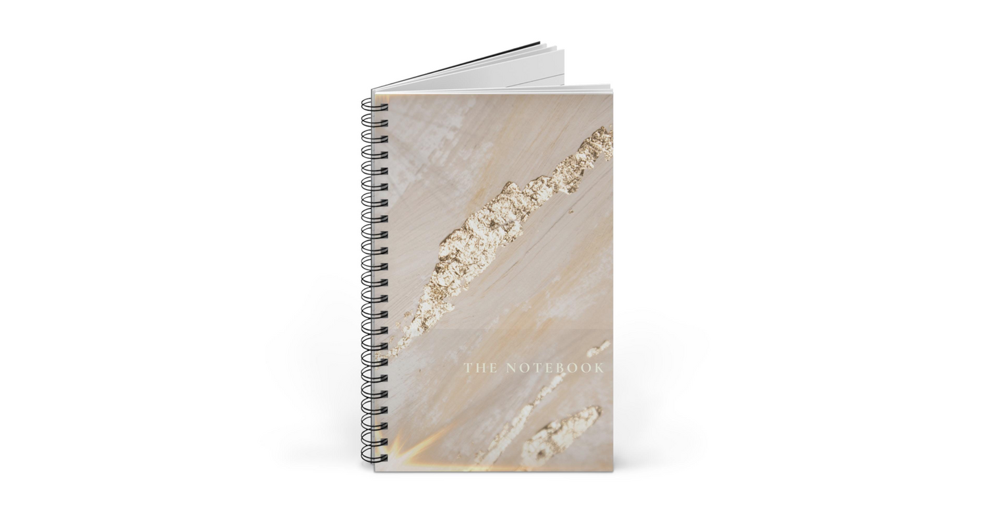 F5 Elegant GoldCover, Ruled Notebook Journal, for Students