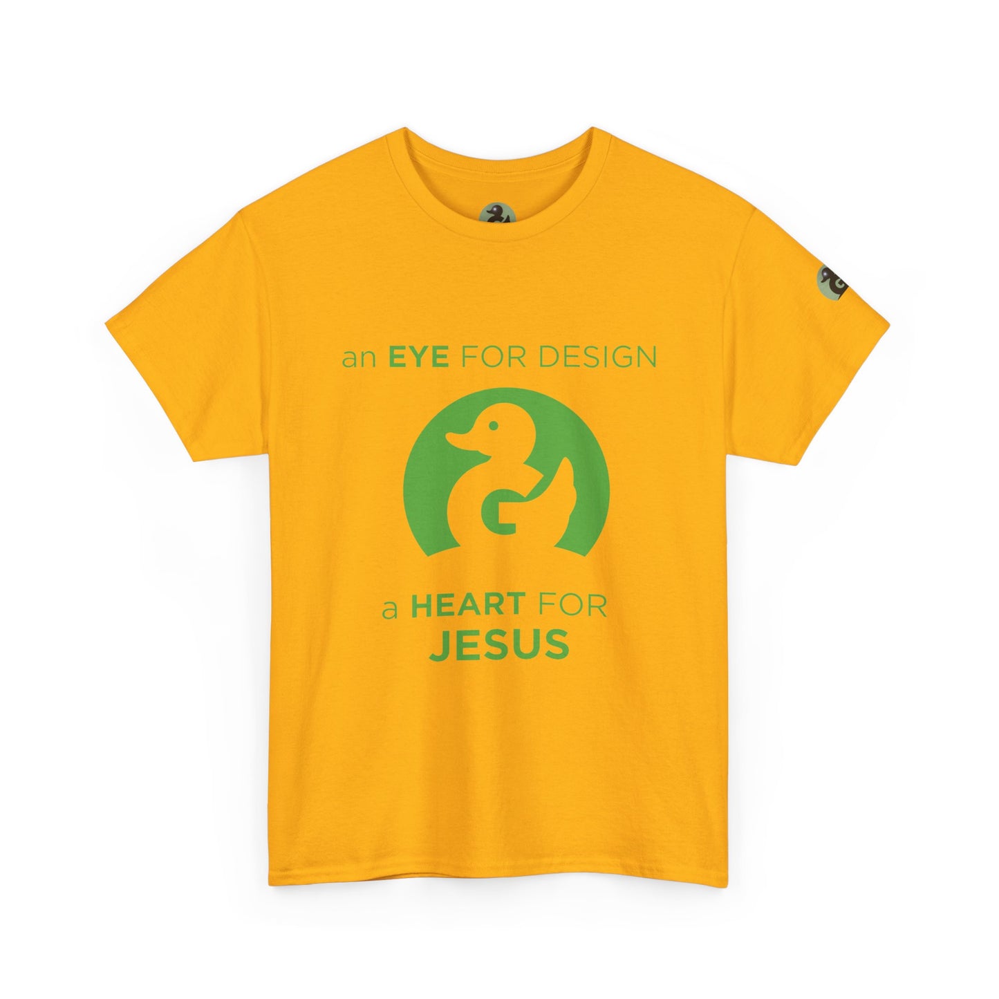Christian Design T‑Shirt — "An Eye for Design, A Heart for Jesus"