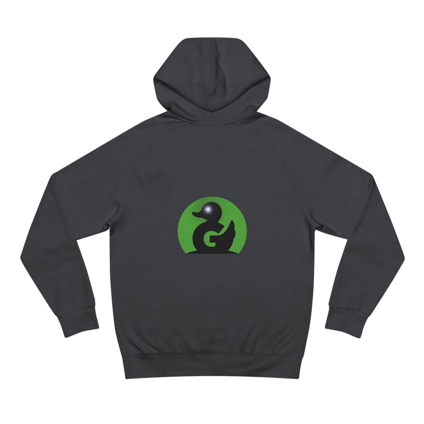 Green Duck Unisex Hoodie – Iconic Logo, Black Trim, Sparkle Eye Detail | Soft Premium Fit