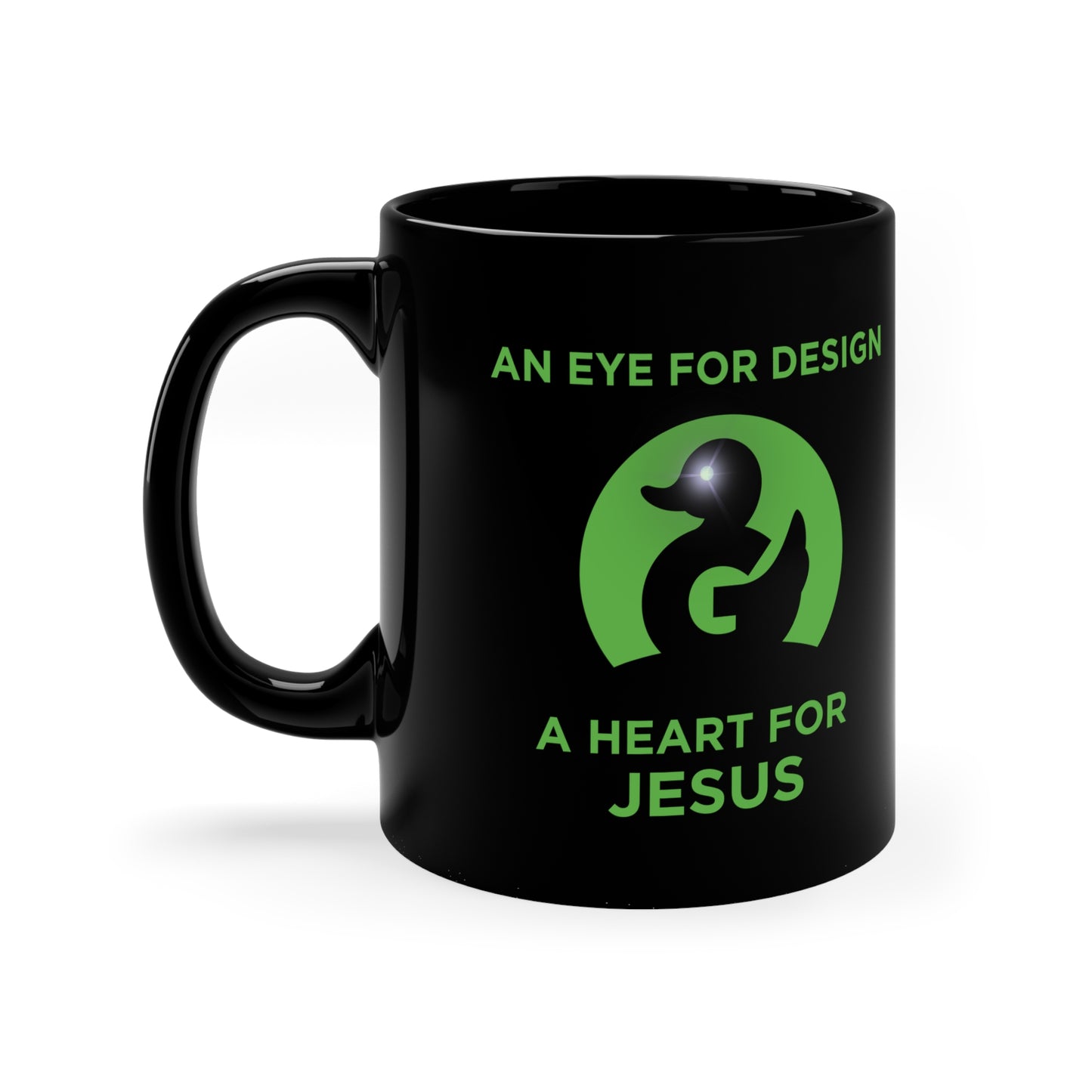 Amazing Black Ceramic Coffee Mug | an EYE for Design a HEART for JESUS