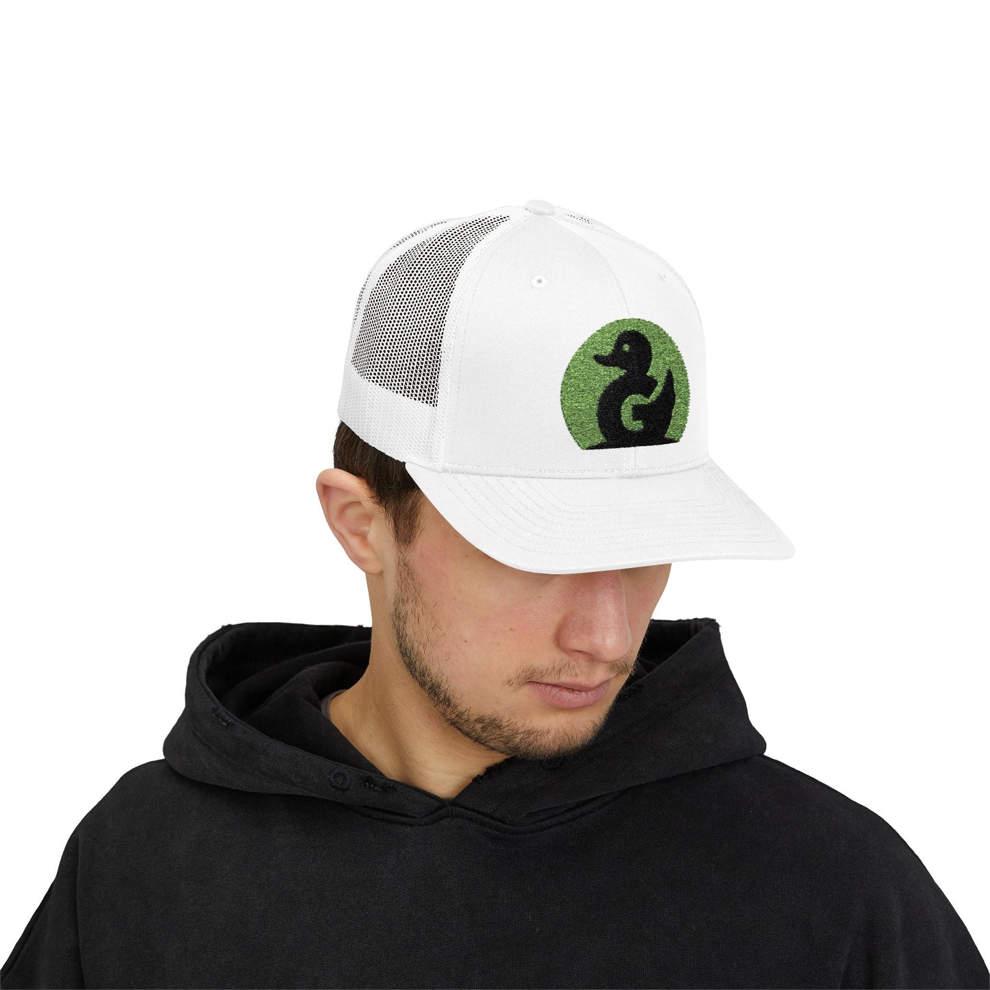Green Duck Media Snapback Hat - With Green Logo