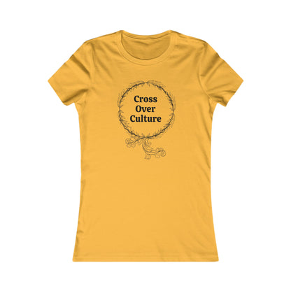 Camiseta favorita de mujer "Cross Over Culture", con muchos colores surtidos para elegir.