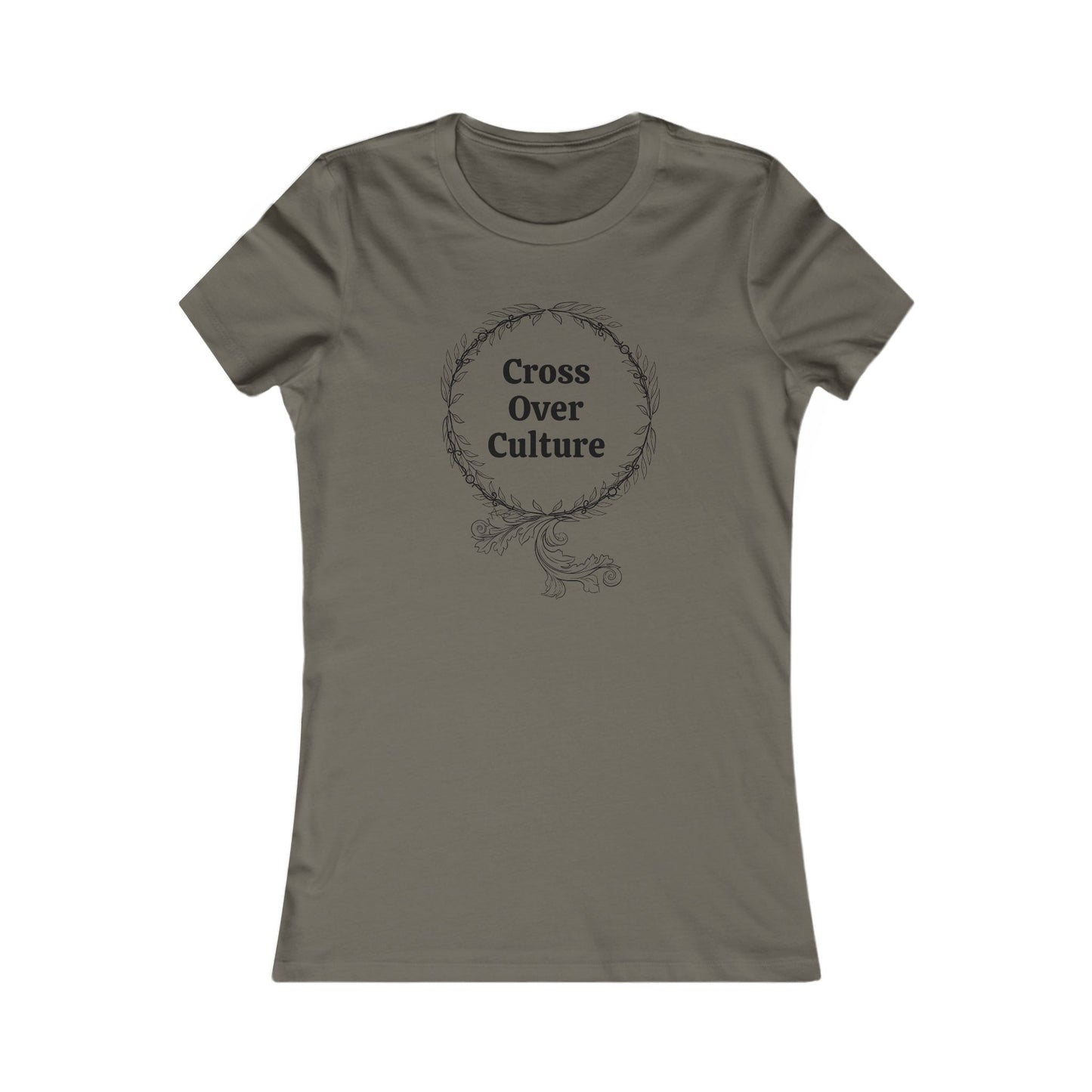Camiseta favorita de mujer "Cross Over Culture", con muchos colores surtidos para elegir.