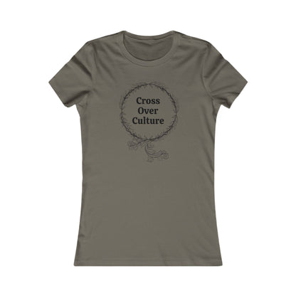 Camiseta favorita de mujer "Cross Over Culture", con muchos colores surtidos para elegir.