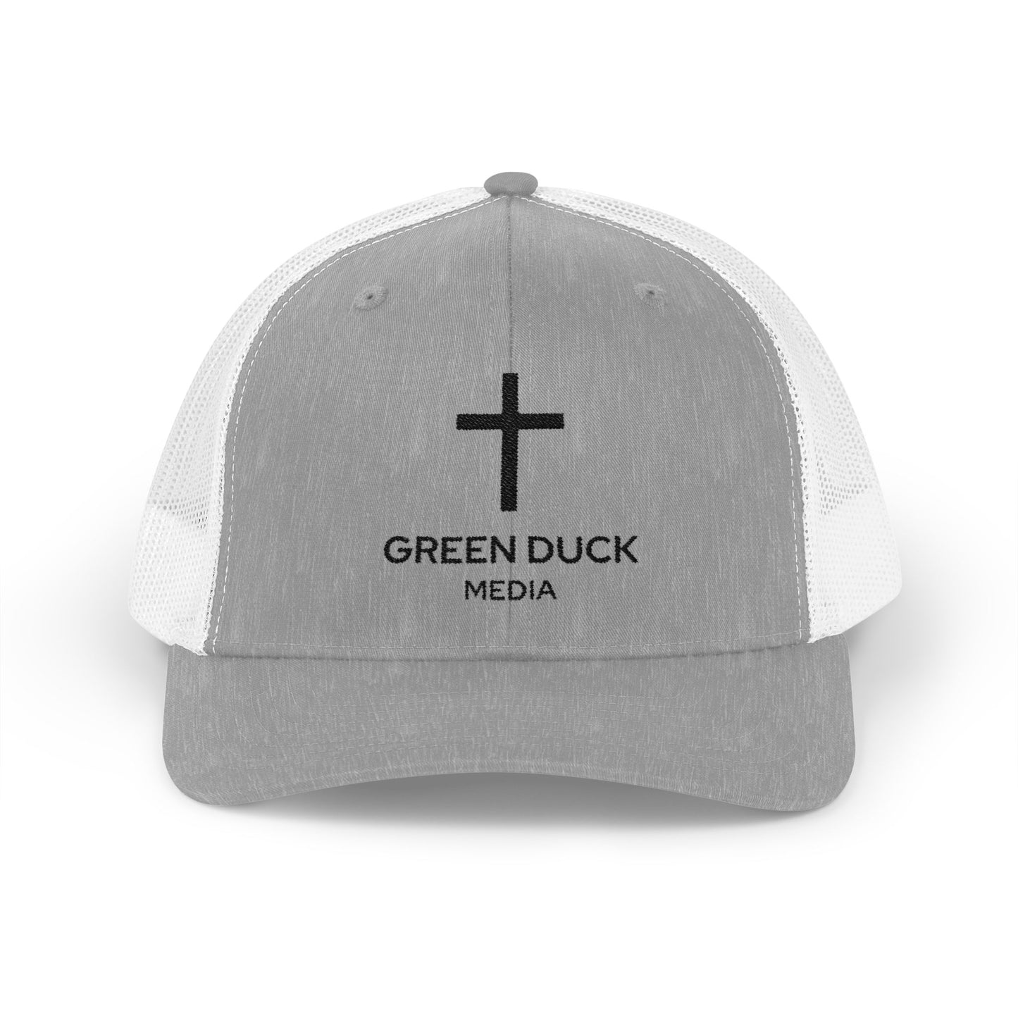 Gorra de camionero con logo de cruz - Colección Fe de Green Duck Media