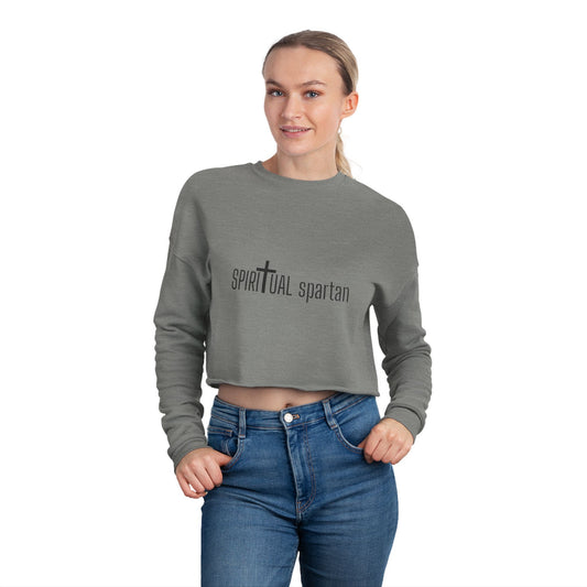 Cropped Sweatshirt - Spiritual Spartan - Sleek/Design