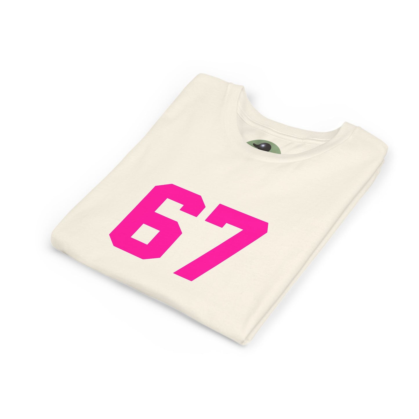 Youth Tee — Bold Pink "67" Number Sports Shirt, meme