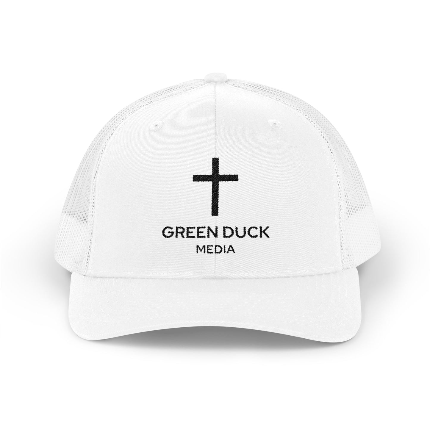 Gorra de camionero con logo de cruz - Colección Fe de Green Duck Media