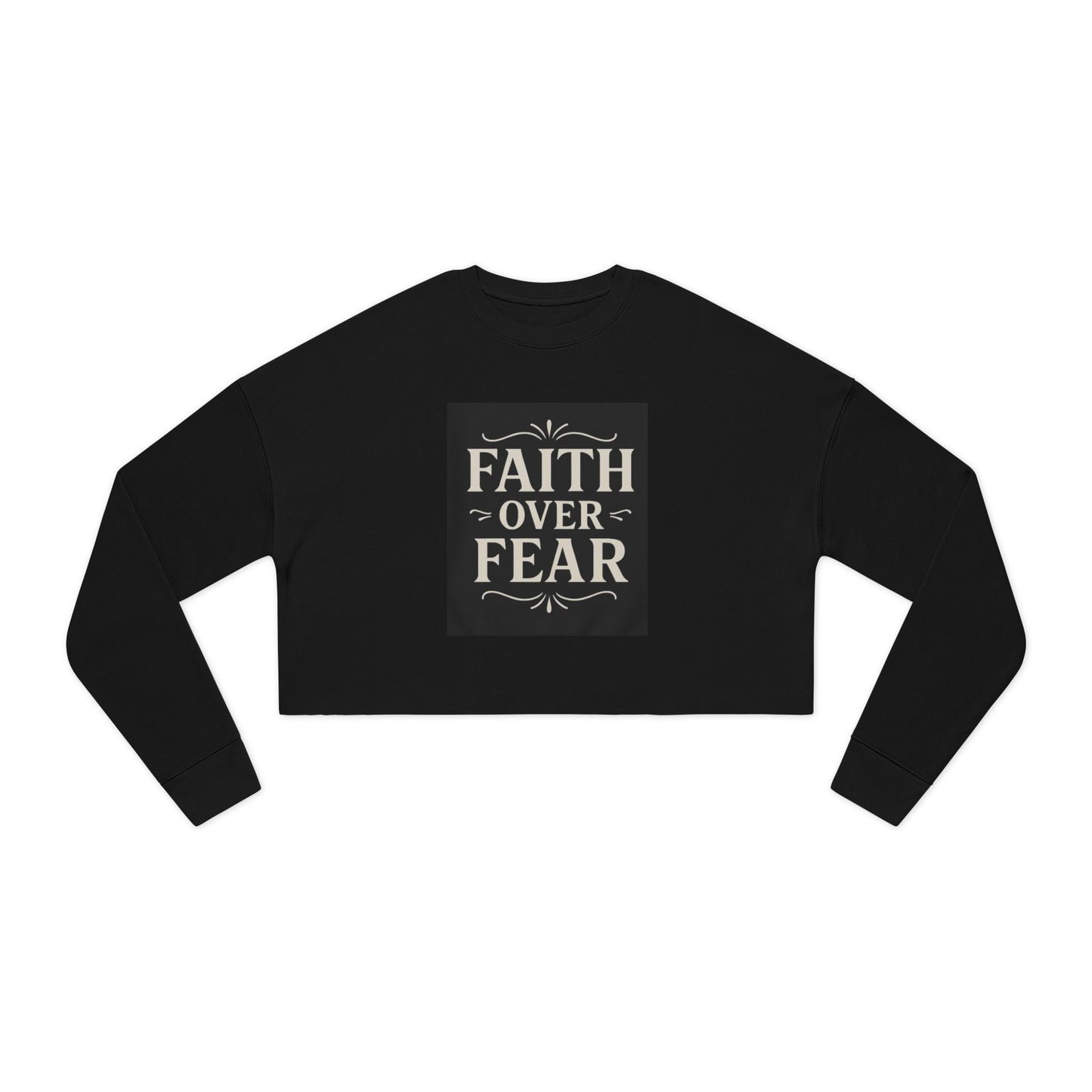 Faith Over Fear Gray Sweatshirt - Christian Crewneck, 3 other color selections