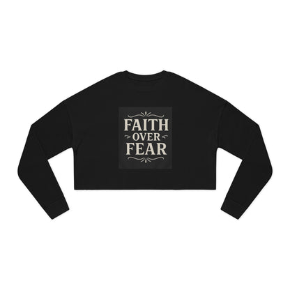 Faith Over Fear Gray Sweatshirt - Christian Crewneck, 3 other color selections