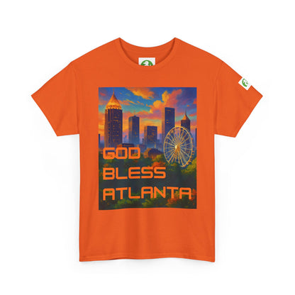 City Skyline Tee Shirt - God Bless Atlanta Design