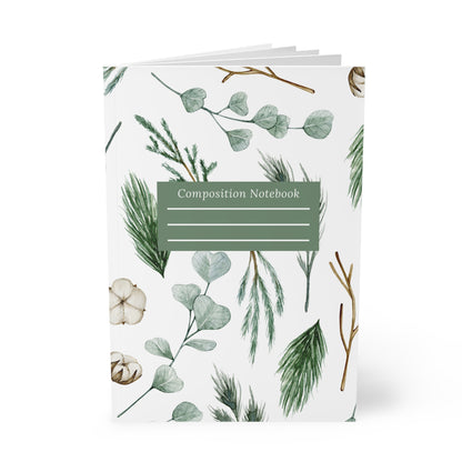 Botanical Softcover Notebook, Floral Journal for Writing, Sketching, Gift for Nature Lovers, Eco-Friendly Stationery, A5 Journal