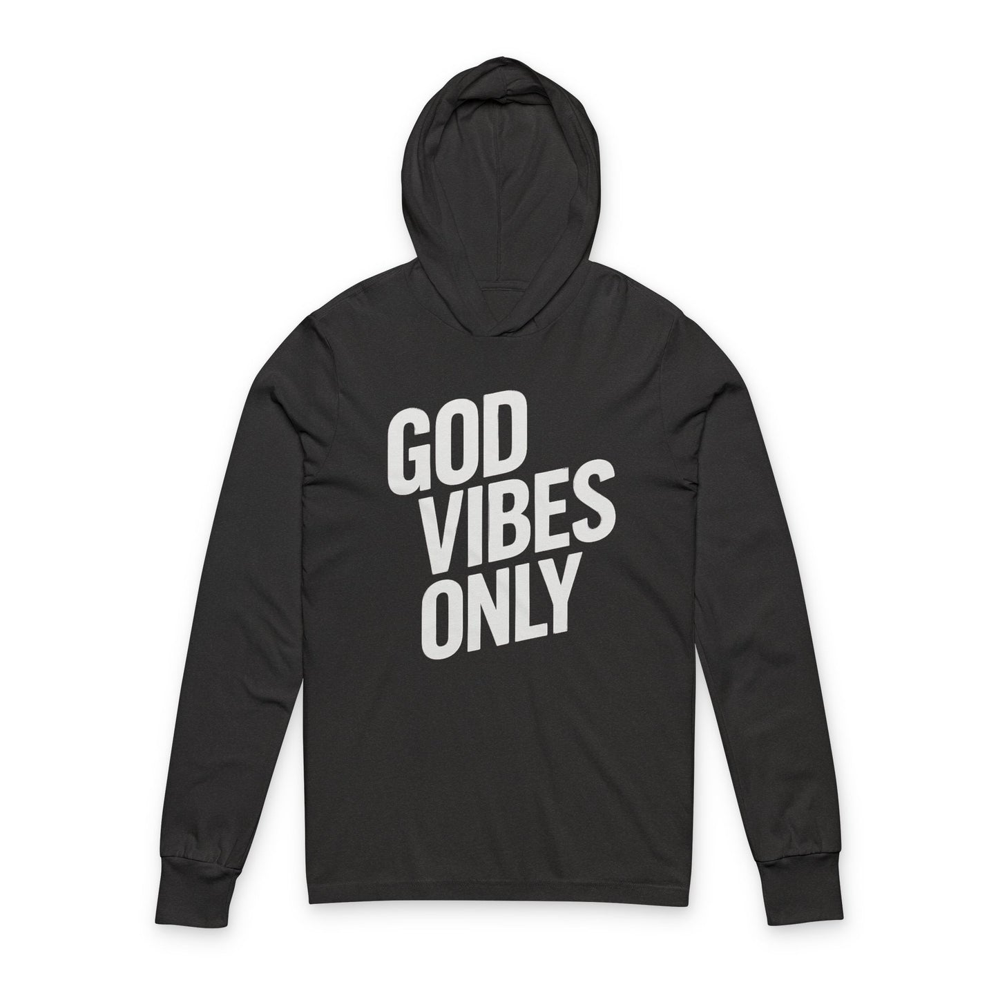 God Vibes Only - Unisex Hooded Long Sleeve Tee