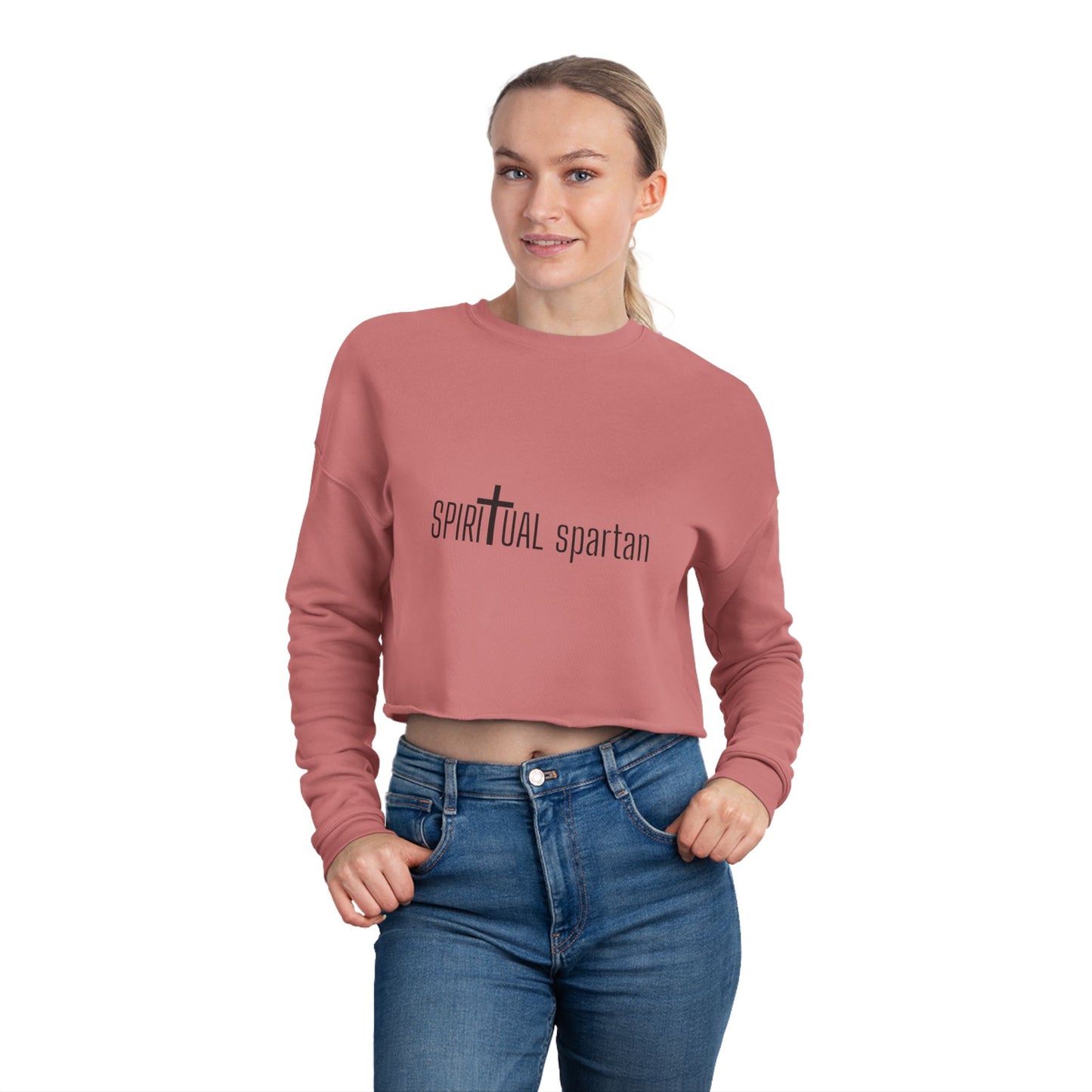Cropped Sweatshirt - Spiritual Spartan - Sleek/Design