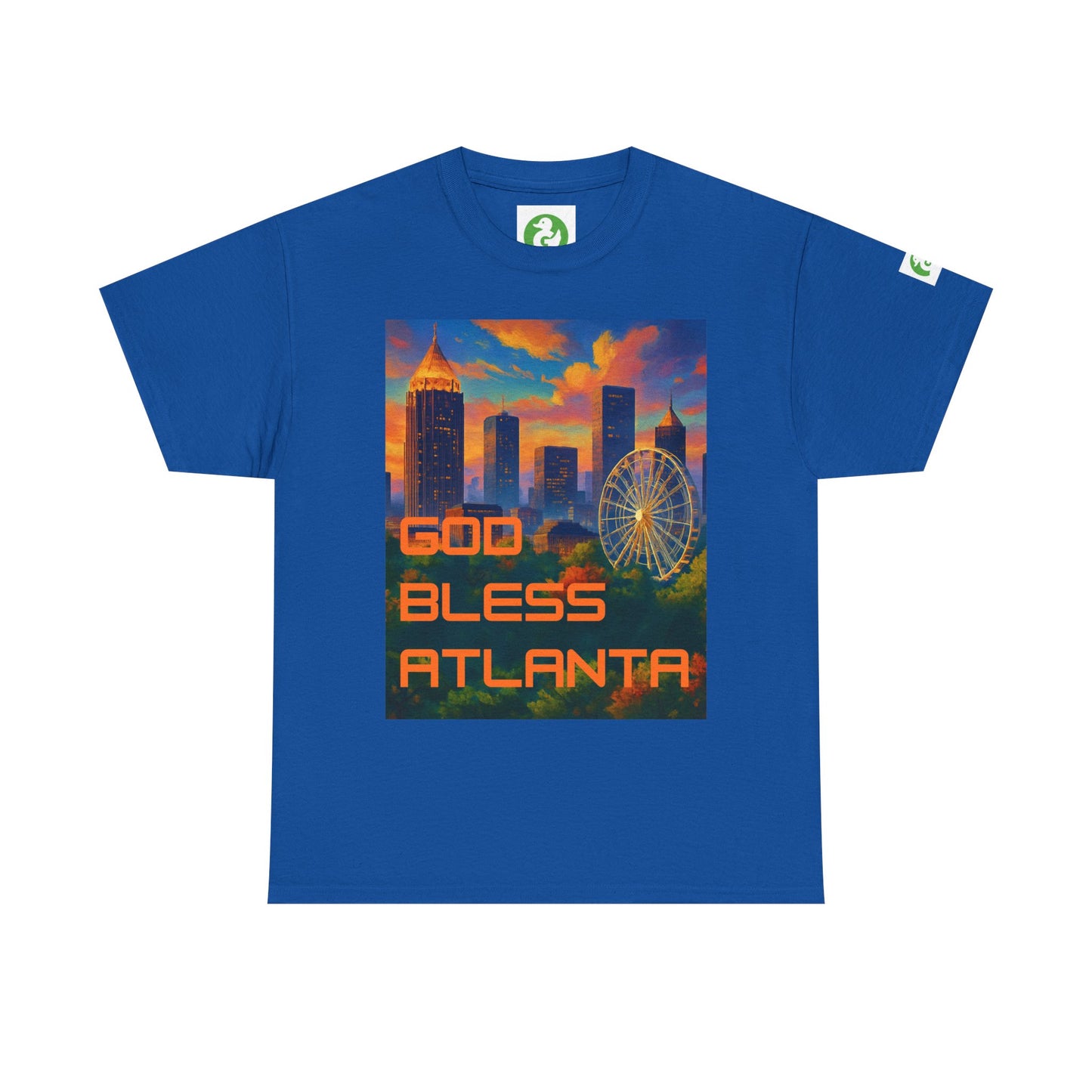 City Skyline Tee Shirt - God Bless Atlanta Design