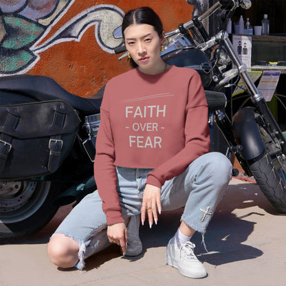 Faith Over Fear Sweatshirt - Christian Crewneck, 3 color options
