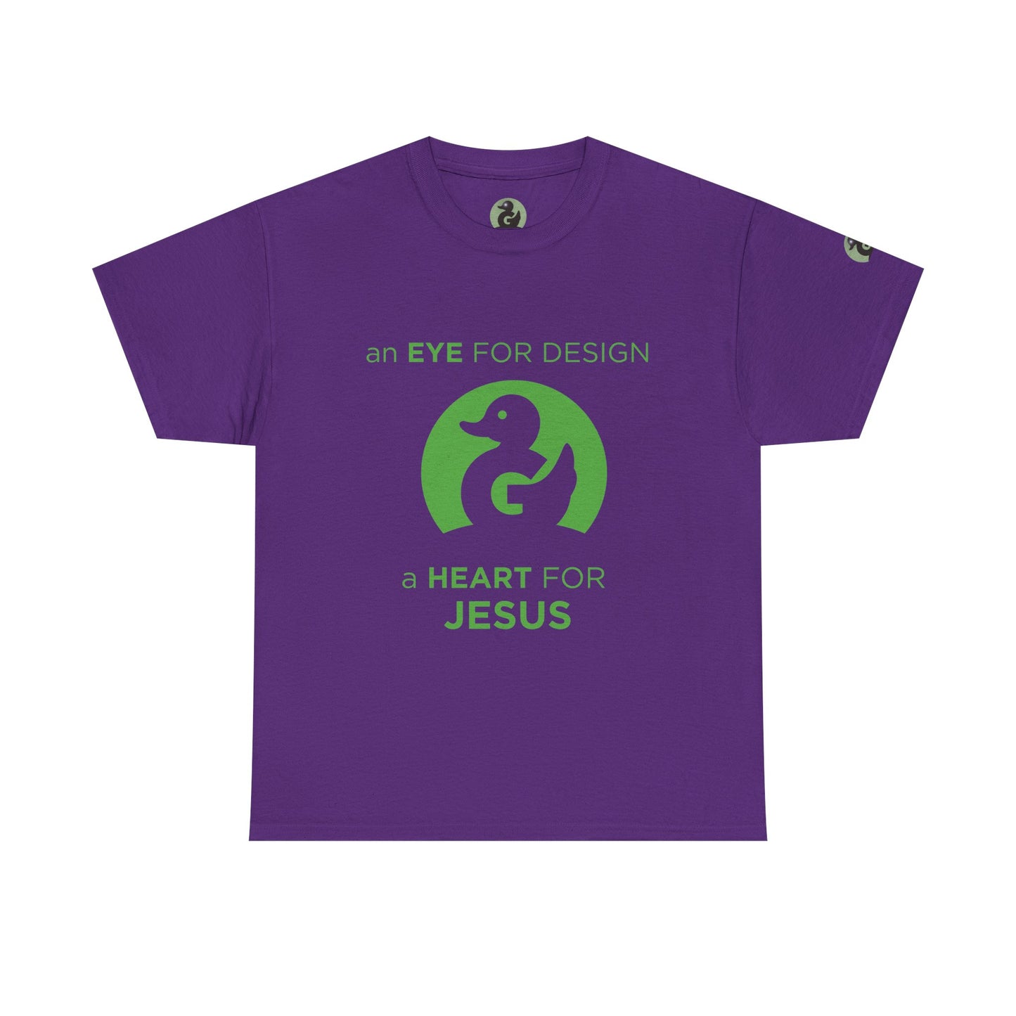 Christian Design T‑Shirt — "An Eye for Design, A Heart for Jesus"