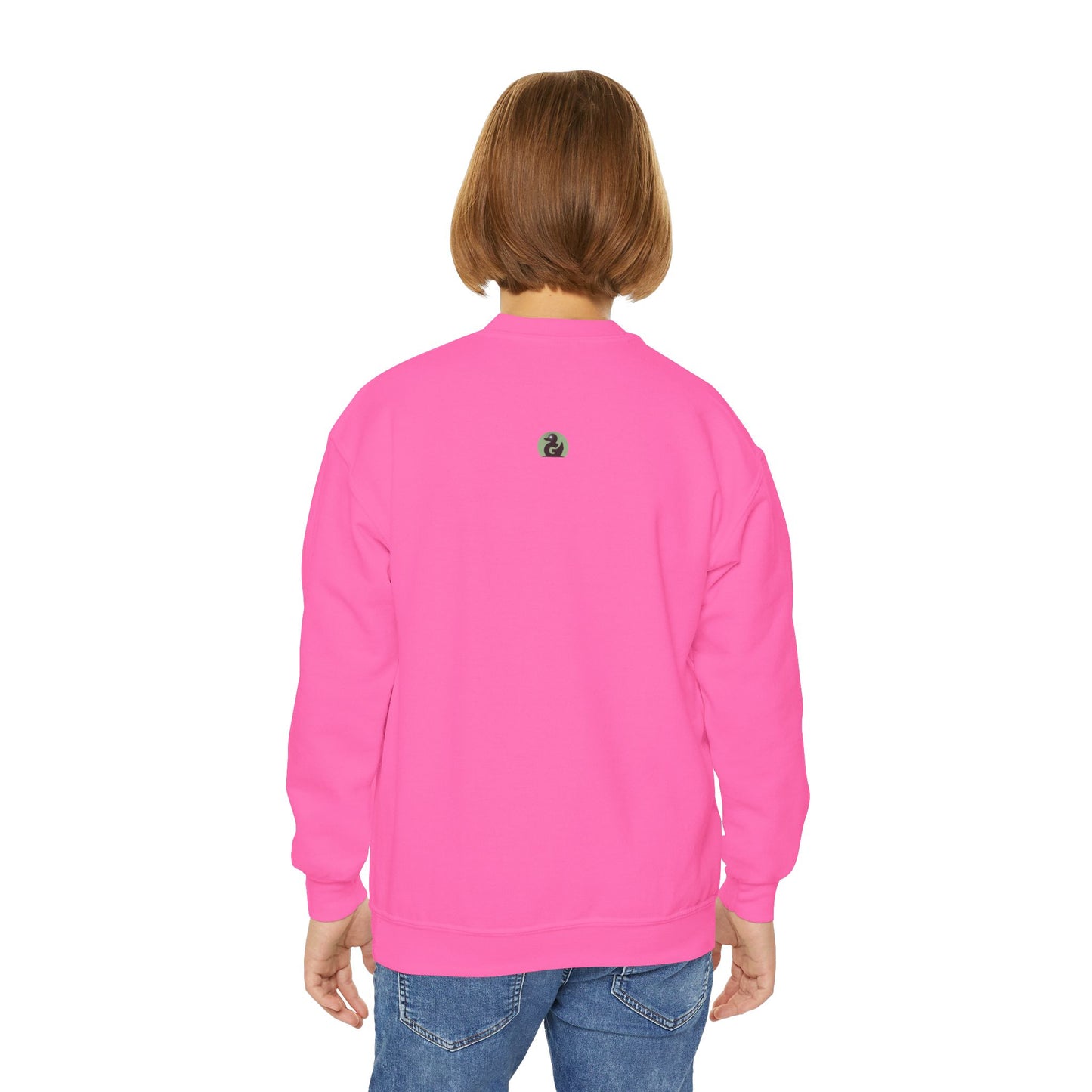 Youth Pink Number 67 Crewneck Sweatshirt, Meme Design