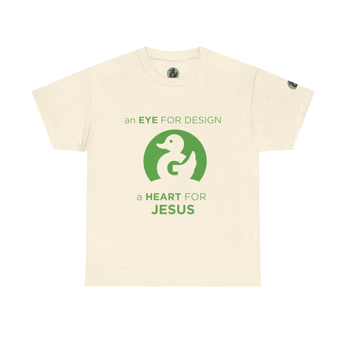 Christian Design T‑Shirt — "An Eye for Design, A Heart for Jesus"