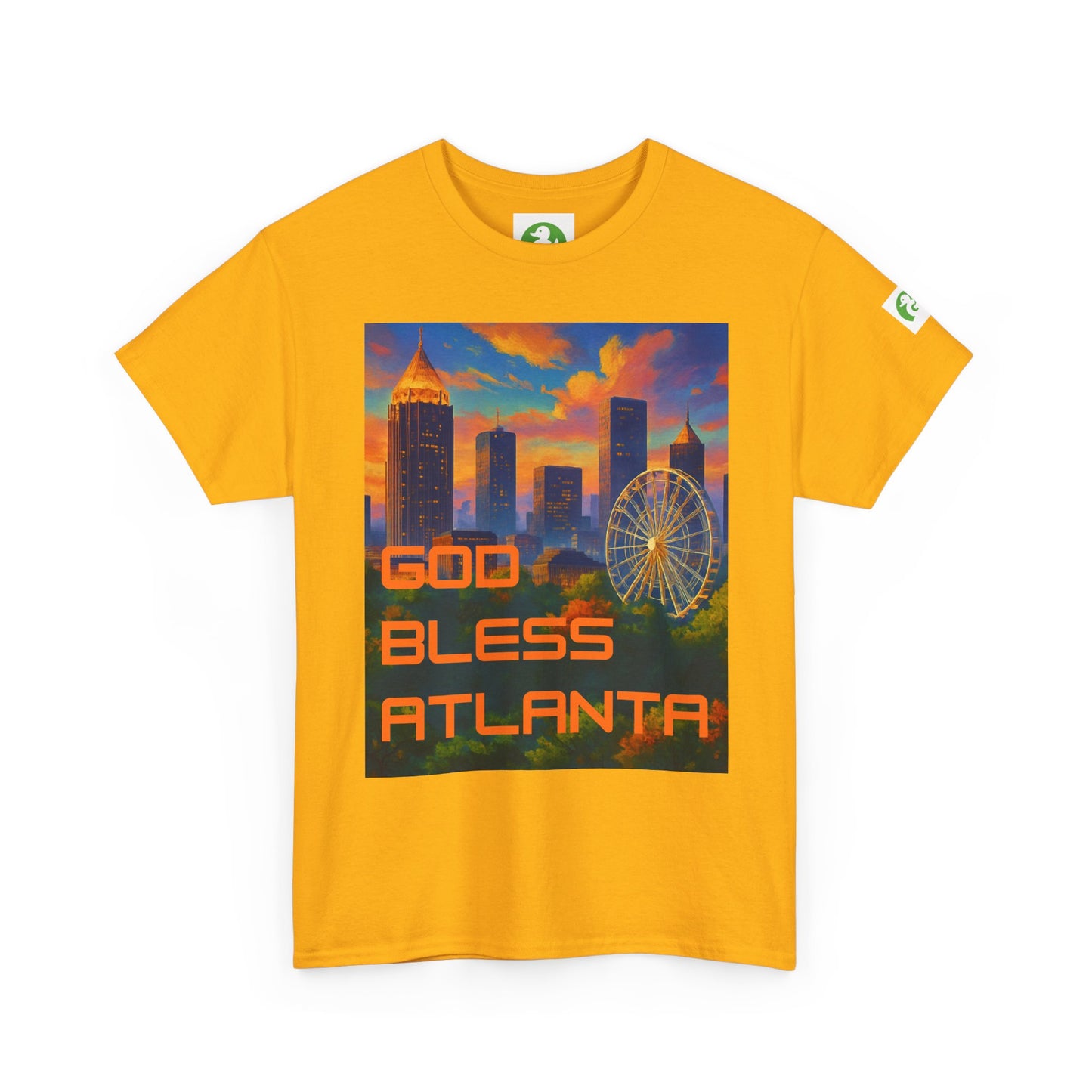 City Skyline Tee Shirt - God Bless Atlanta Design