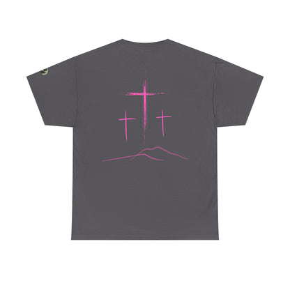 Premium Tee | with 3 Pink Crosses on the back