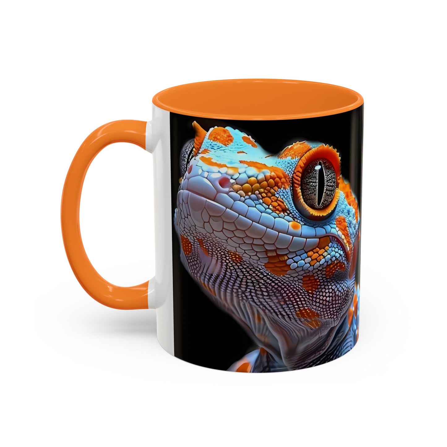 Taza de café con diseño de lagarto colorido – Diseño vibrante de reptil (11 oz y 15 oz)