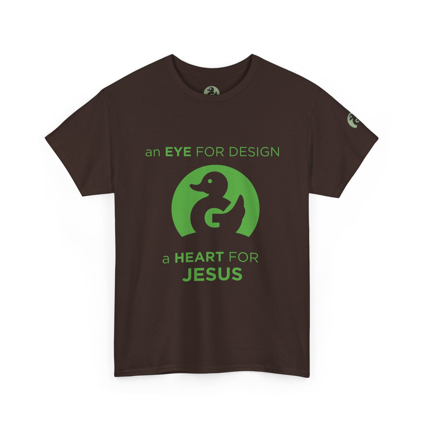Christian Design T‑Shirt — "An Eye for Design, A Heart for Jesus"