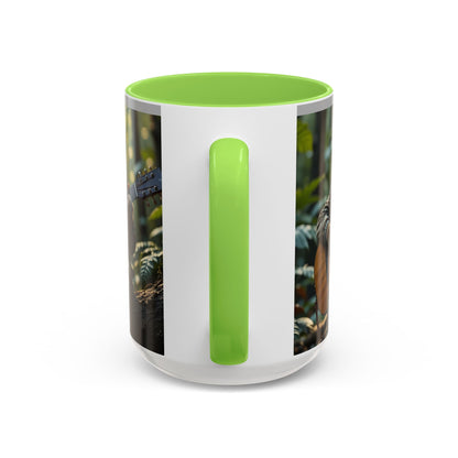 Taza de café con gato tocando la guitarra – Regalo divertido para amantes de la música y los gatos (11 oz y 15 oz)