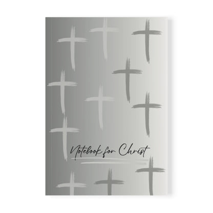 Crosses, Notebook for Christ – Christian Bible Study Journal, Sermon Notes & Prayer Writing Notebook, A5 Size