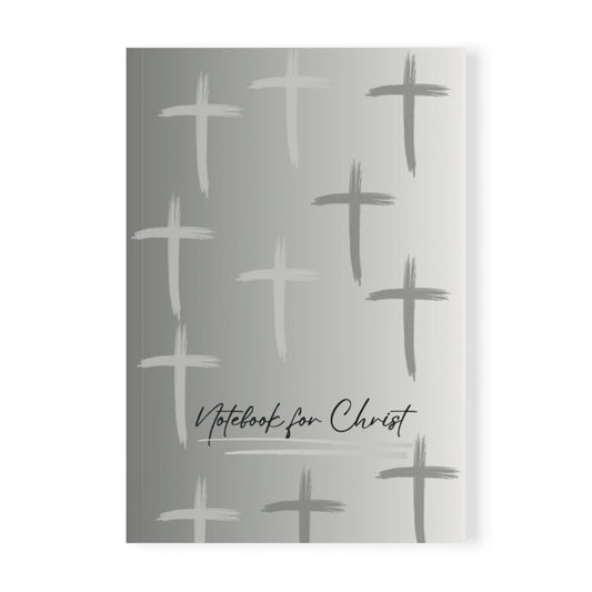 Crosses, Notebook for Christ – Christian Bible Study Journal, Sermon Notes & Prayer Writing Notebook, A5 Size