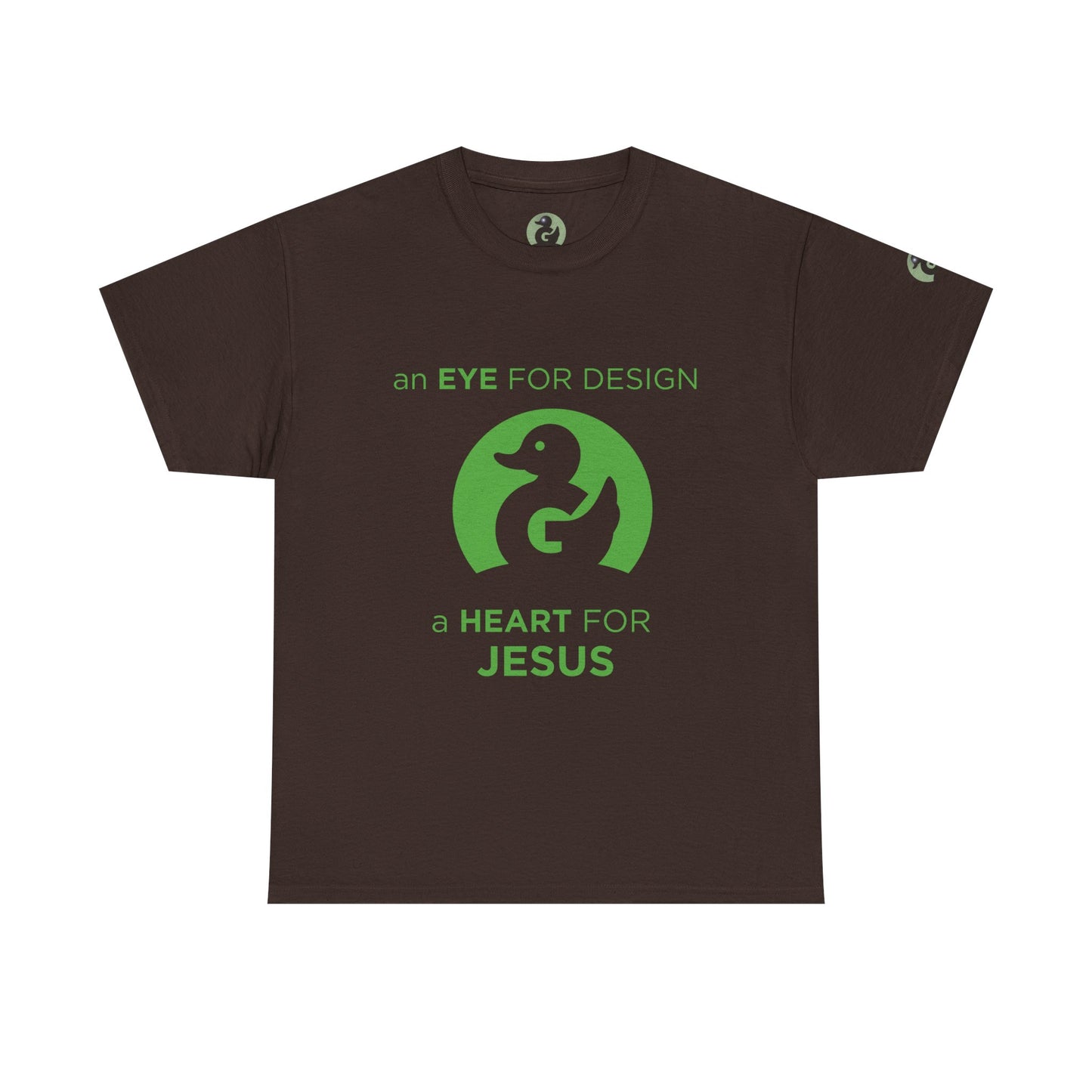 Christian Design T‑Shirt — "An Eye for Design, A Heart for Jesus"