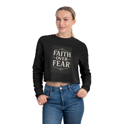 Faith Over Fear Gray Sweatshirt - Christian Crewneck, 3 other color selections