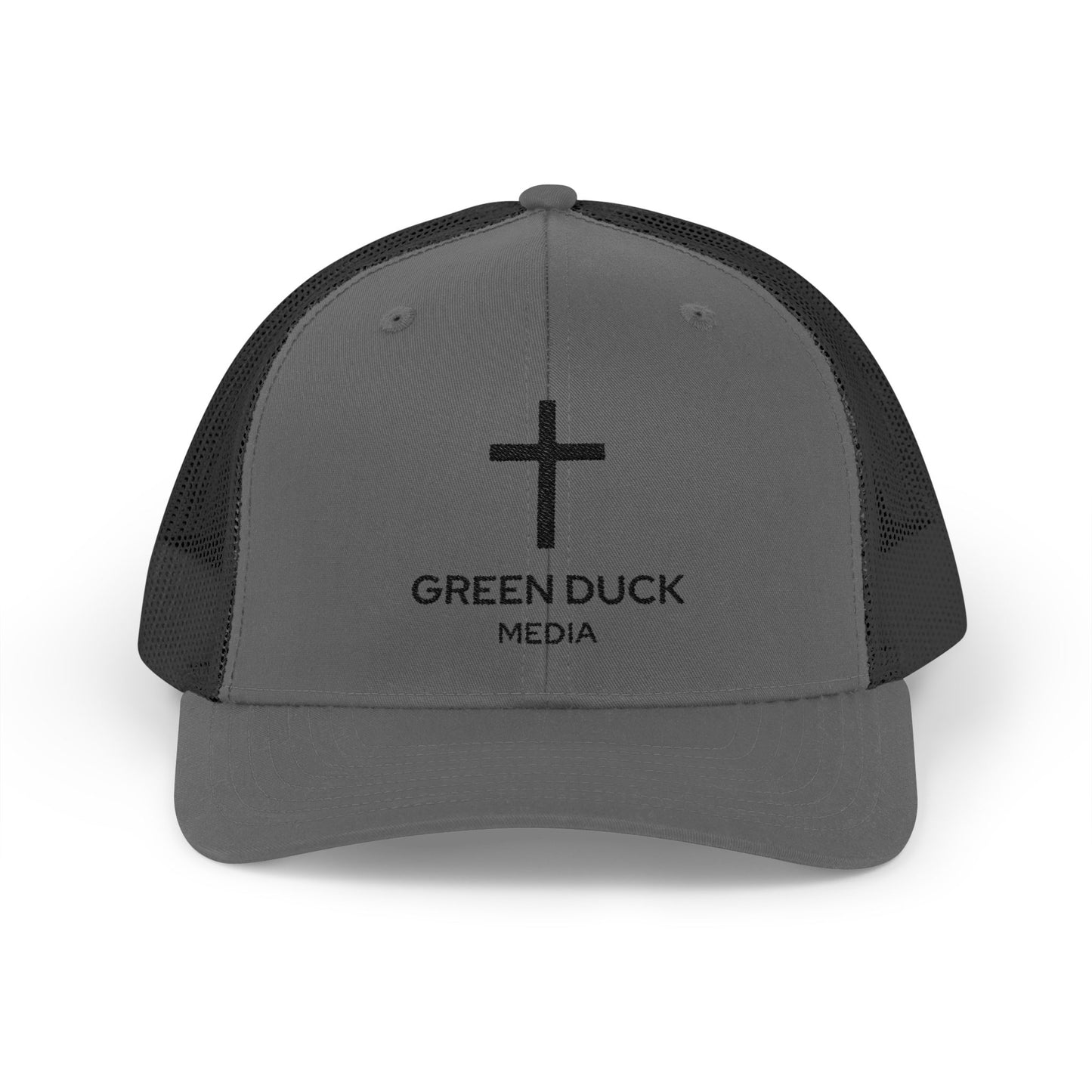 Gorra de camionero con logo de cruz - Colección Fe de Green Duck Media