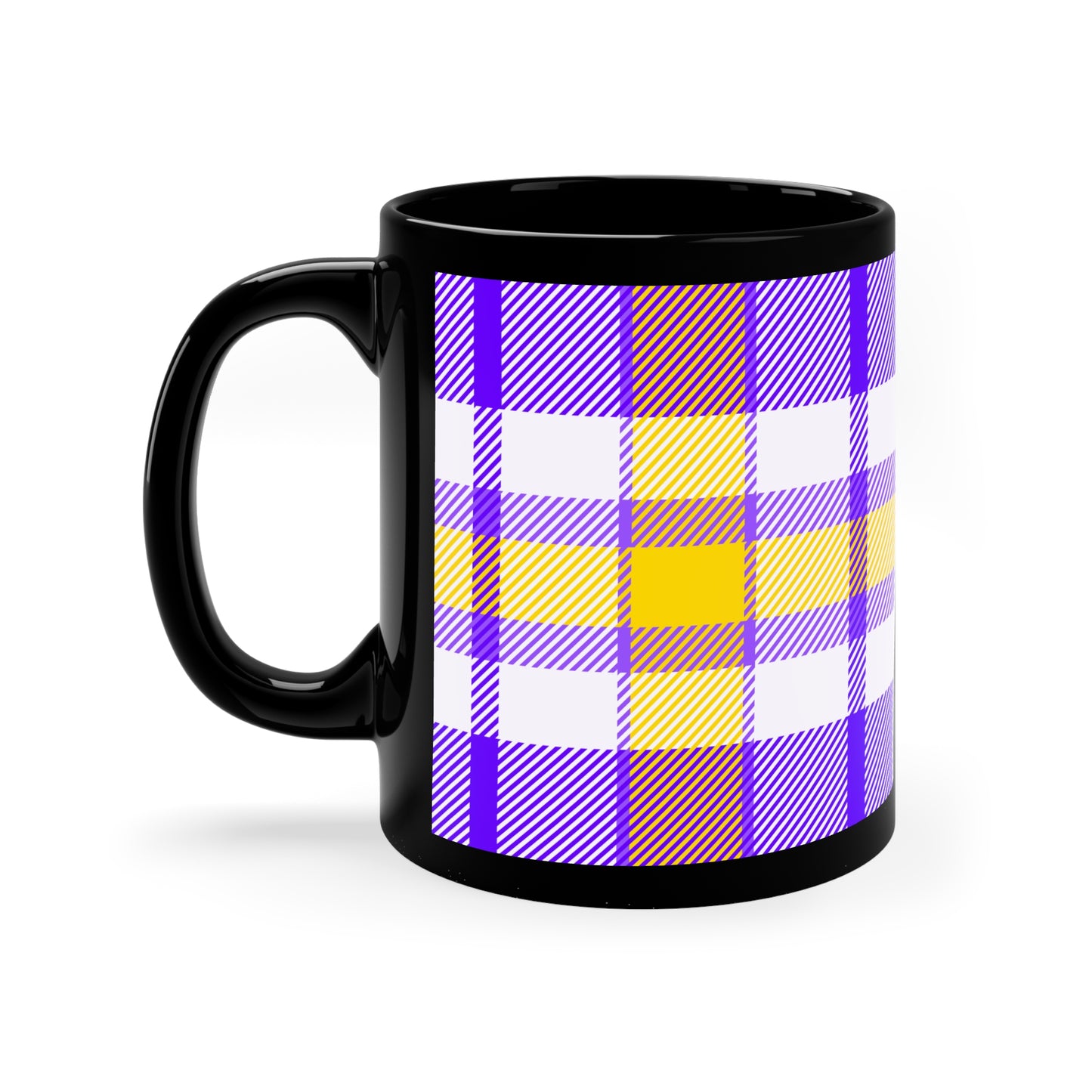 Coffee Mug - Stunning Bright Plaid Color Design