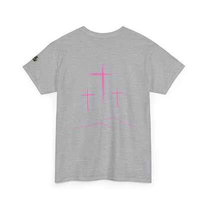 Premium Tee | with 3 Pink Crosses on the back