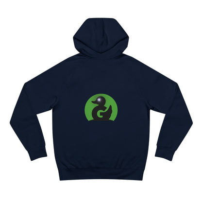 Green Duck Unisex Hoodie – Iconic Logo, Black Trim, Sparkle Eye Detail | Soft Premium Fit