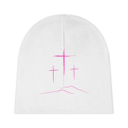 3 Pink Crosses Beanie - Pink Collection