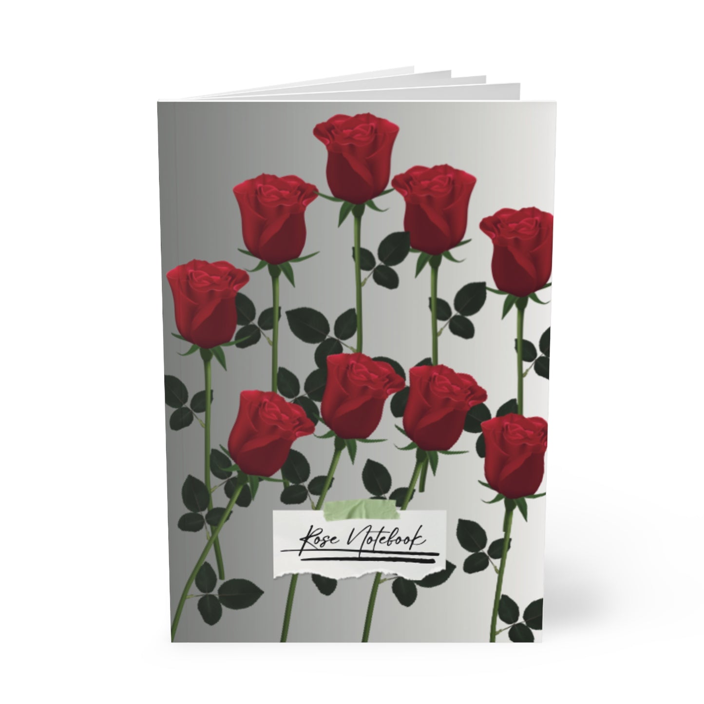 Vintage Rose Lined Notebook: Romantic Floral Journal (F5 size)