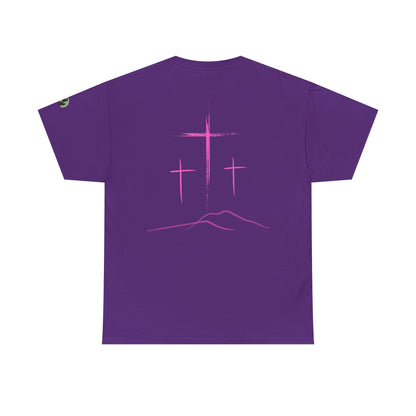 Premium Tee | with 3 Pink Crosses on the back