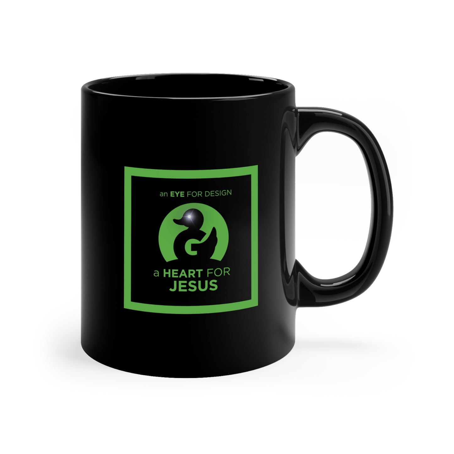 Amazing Black Ceramic Coffee Mug | an EYE for Design a HEART for JESUS