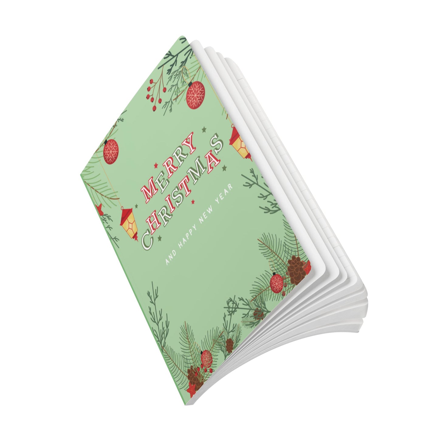 Merry Christmas & Happy New Year, Softcover Notebook