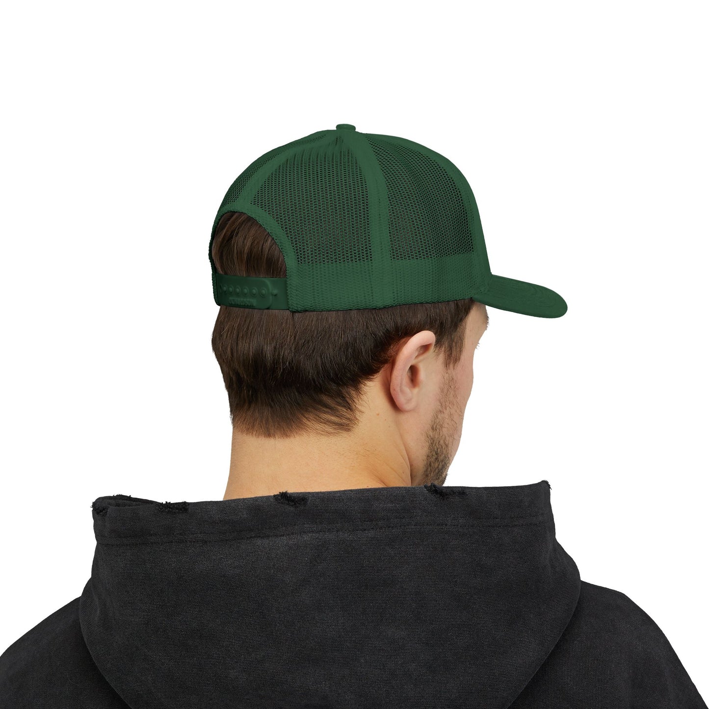 Cross Logo Trucker Hat - Green Duck Media Faith Collection