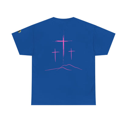 Premium Tee | with 3 Pink Crosses on the back