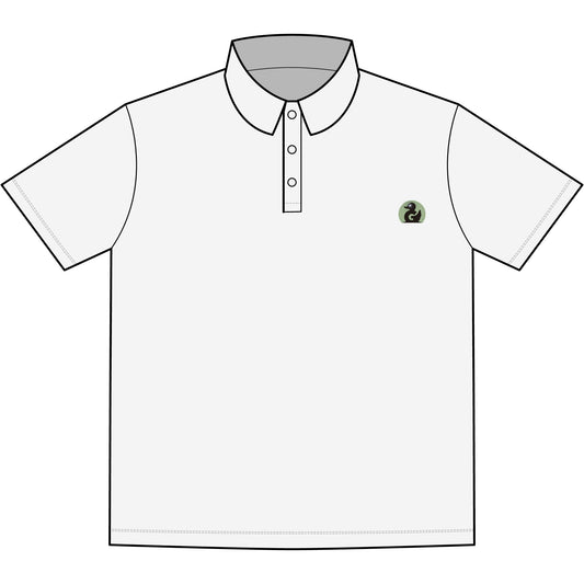 Classic Mercer+Mettle Stretch Jersey Polo — Men's Embroidered Chest Green Duck Media -Duck Only Logo
