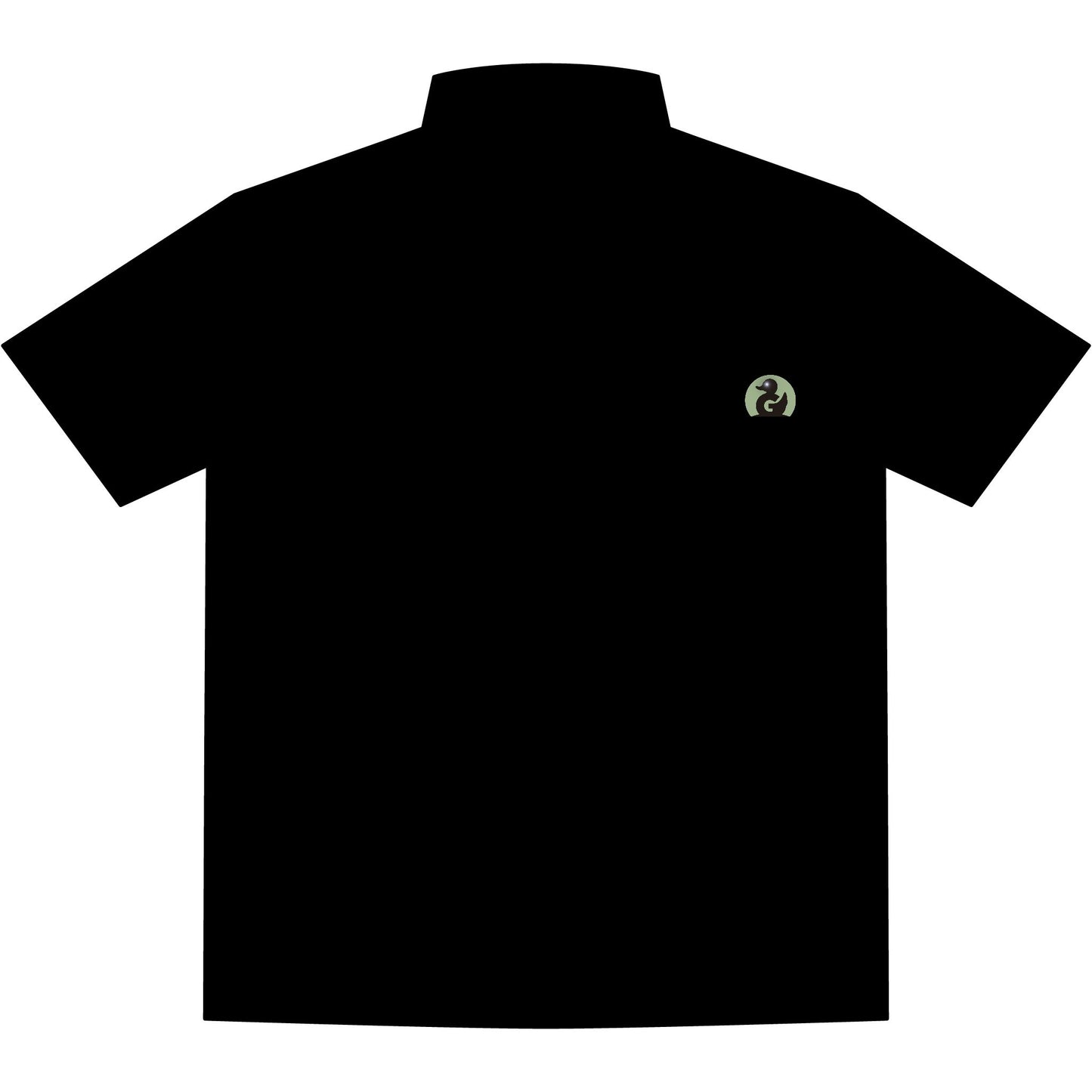 Classic Mercer+Mettle Stretch Jersey Polo — Men's Embroidered Chest Green Duck Media -Duck Only Logo