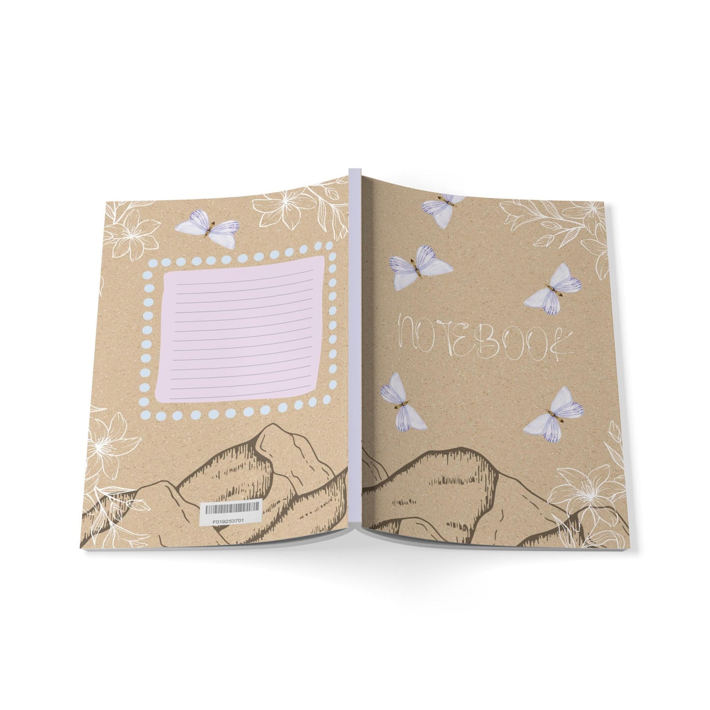 Butterfly Notebook: Eco-Friendly Floral Journal for Writers & Students