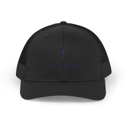 Cross Logo Trucker Hat - Green Duck Media Faith Collection