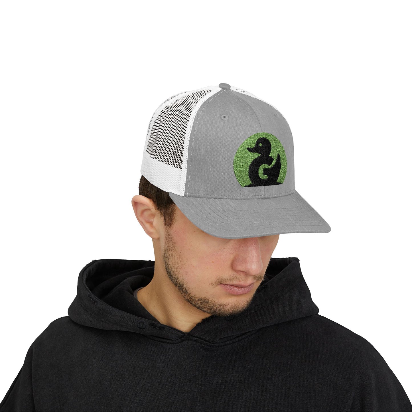 Green Duck Media Snapback Hat - With Green Logo