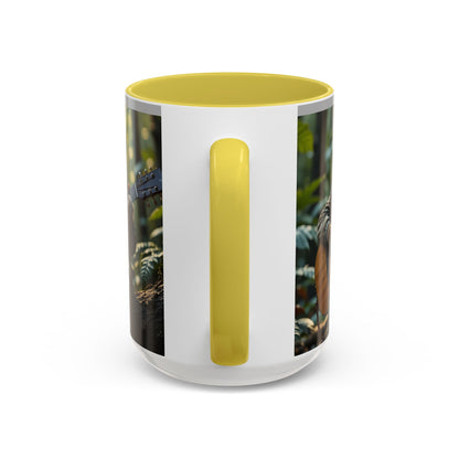 Taza de café con gato tocando la guitarra – Regalo divertido para amantes de la música y los gatos (11 oz y 15 oz)